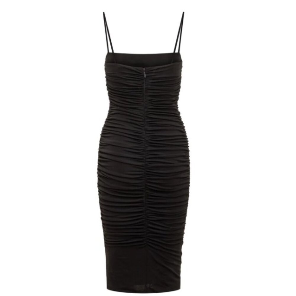 Pinko Ruched Spaghetti String Slim-Fit Dress - Picture 2 of 6